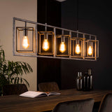 Hanglamp Flint chiQago Oud zilver LxBxH 136x46x21 Oud zilver Nnb