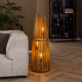 Vloerlamp Houston chiQago Massief mango naturel LxBxH 128x45x45 Mangohout Nnb