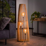 Vloerlamp Houston chiQago Massief mango naturel LxBxH 128x45x45 Mangohout Nnb