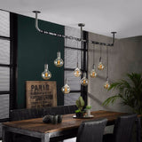 Hanglamp Ross chiQago Oud zilver LxBxH 180x33x16 Oud zilver Nnb