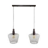 Hanglamp Pete chiQago Antiek koper finish LxBxH 95x49x45 Antiek koper finish Nnb