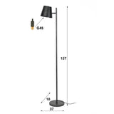 Vloerlamp Luka chiQago Charcoal LxBxH 61x32x25 Charcoal Nnb