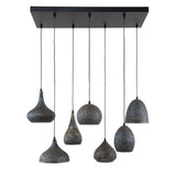 Hanglamp Kenyon chiQago Zwart bruin LxBxH 91x45x36 Zwart bruin Nnb