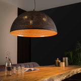 Hanglamp Kenyon chiQago Zwart bruin LxBxH 73x73x46 Zwart bruin Nnb