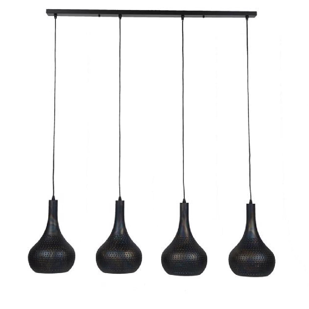 Hanglamp Kory chiQago Zwart bruin LxBxH 123x45x28 Zwart bruin Nnb