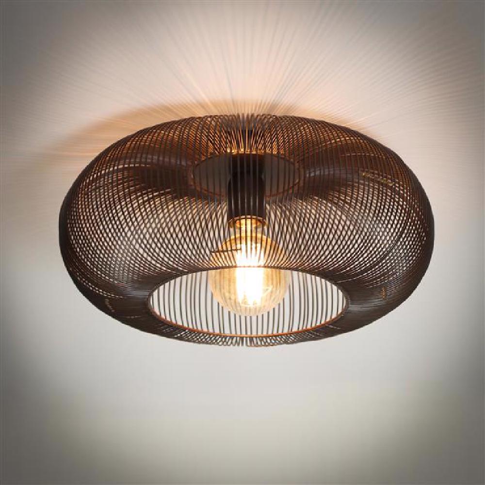 Plafondlamp Hurley chiQago Zwart nikkel LxBxH 48x48x25 Zwart nikkel Nnb