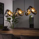 Hanglamp Kimball chiQago Charcoal LxBxH 125x43x20 Charcoal Nnb