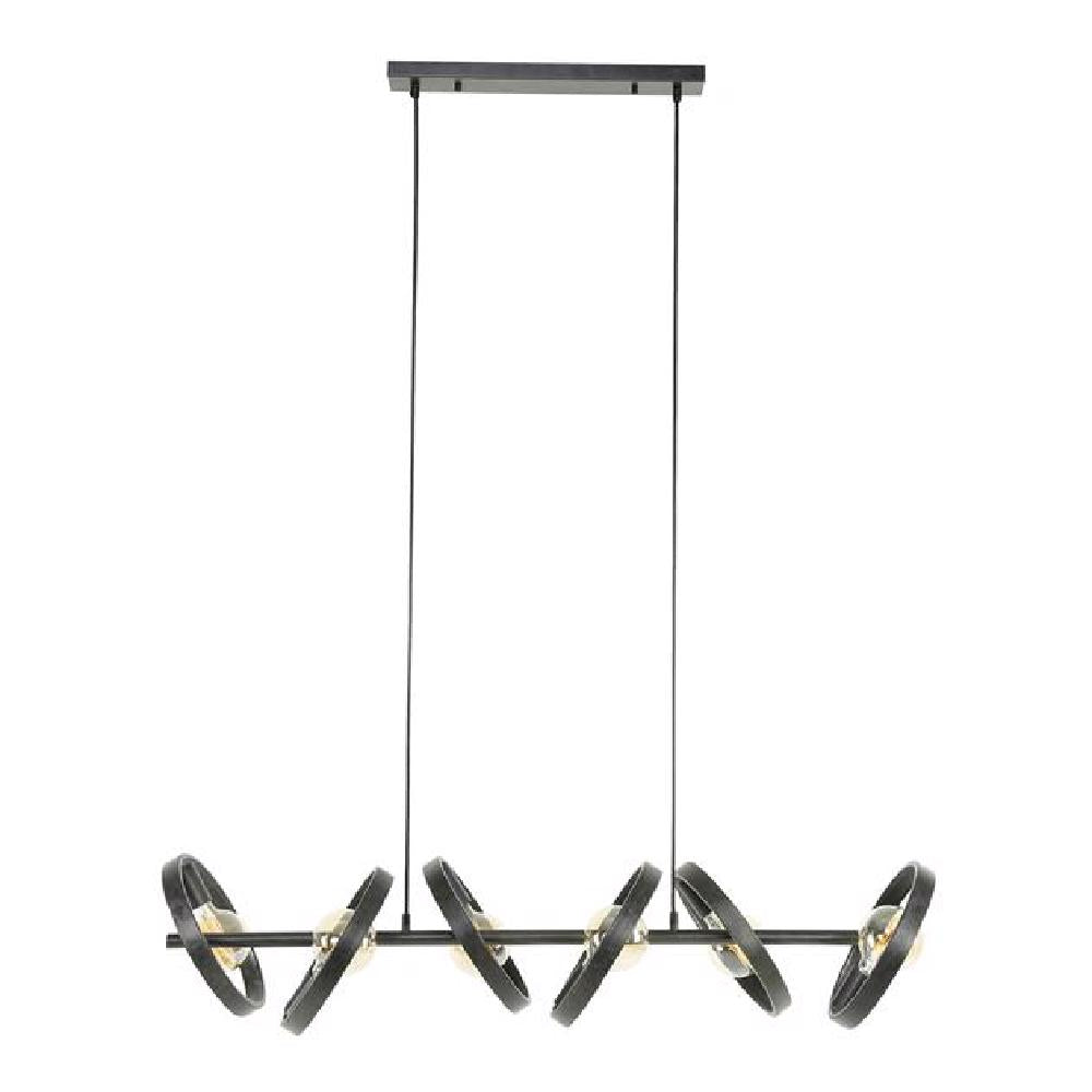 Hanglamp Kimball chiQago Charcoal LxBxH 125x43x20 Charcoal Nnb