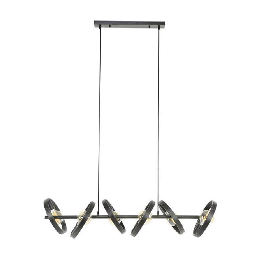 Hanglamp Kimball chiQago Charcoal LxBxH 125x43x20 Charcoal Nnb