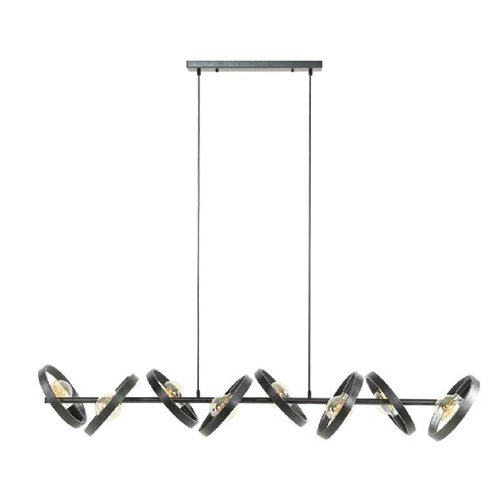 Hanglamp Kimball chiQago Charcoal LxBxH 168x44x19 Charcoal Nnb